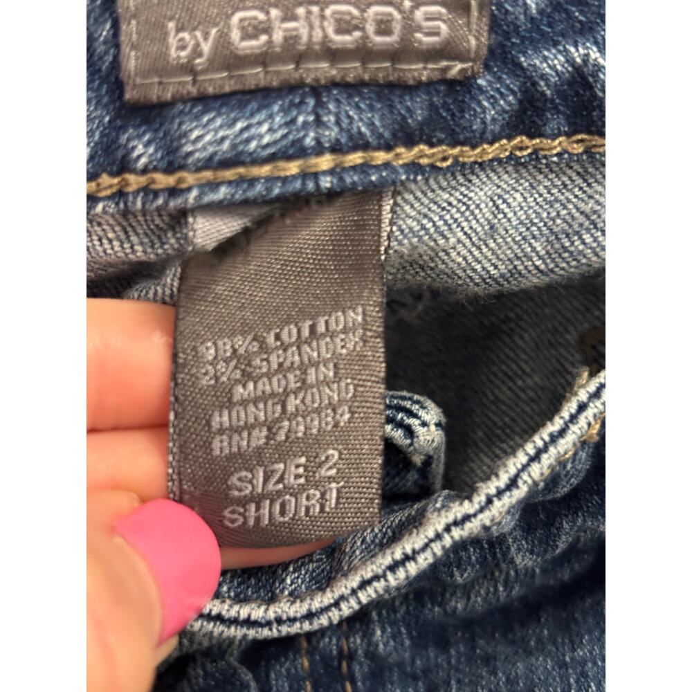 Chico's Women's 2S US12 Classic Stretch Denim‎ Jeans Western Cowgirl Bootcut - Picture 5 of 10
